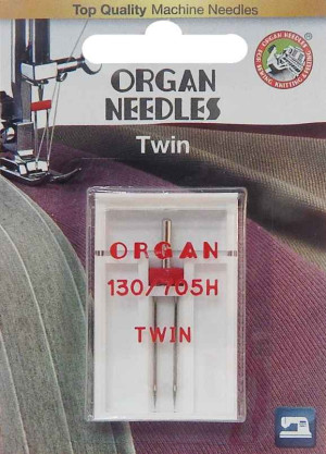 Organ Nähmaschine - Zwillingsnadel Flachkolben 1 Nadel - 100 / 4,0