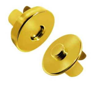 1 Magnet Druckknopf 19mm Magnetknopf für Taschen Gold