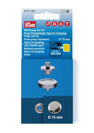 PRYM Werkzeug-Set für Druckknöpfe Sport & Camping (15 mm)