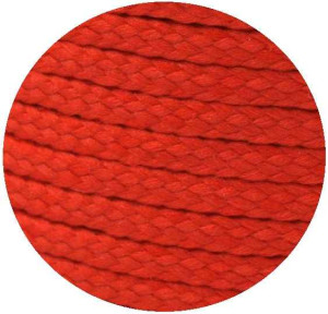 Baumwoll Kordel Anorakkordel - geflochten 820 - rot