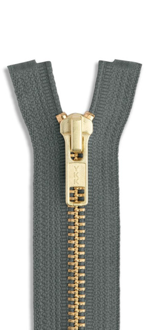YKK Jeans Reißverschluss gold 578 - mausgrau | 12cm