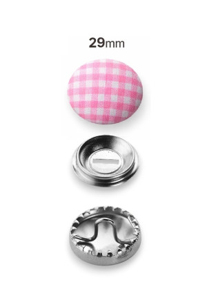 100 Überziehbare Knöpfe in verschiedenen Größen 11mm - 38mm 29mm