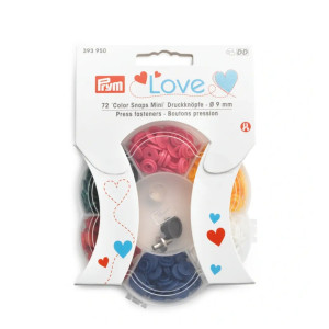 PRYM Prym Love Color Snaps Mini 6 Farben + Werkzeugset