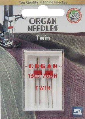 Organ Nähmaschine - Zwillingsnadel Flachkolben 2 Nadeln - 80 / 3,0