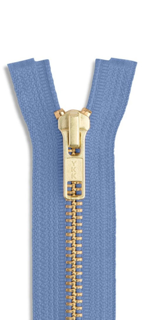 YKK Jeans Reißverschluss gold 837 - taubenblau | 8cm