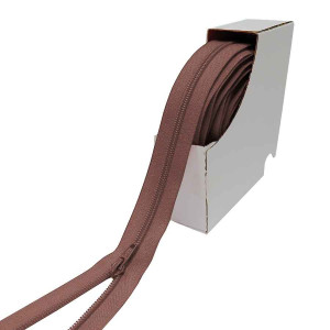 YKK 5mm - Polster und Taschen endlos Reißverschluss dicke Kette 568 - tabak