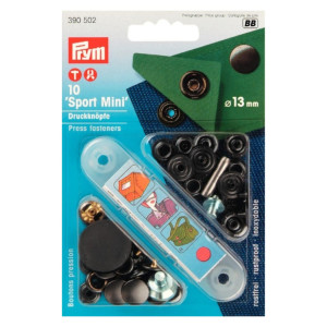 PRYM Sport Mini Druckknöpfe 13 mm brüniert
