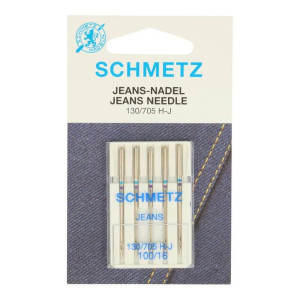 SCHMETZ - Jeansnadeln 130/705J - 5 Nadeln - 100er