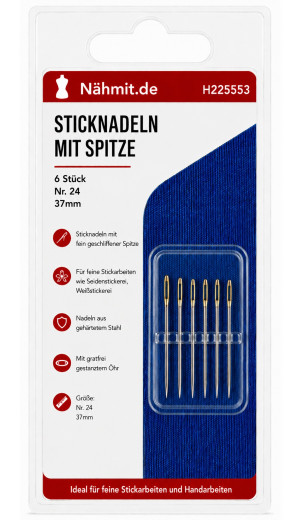 Sticknadeln MIT Spitze - verschiedene Größen Größe - 24