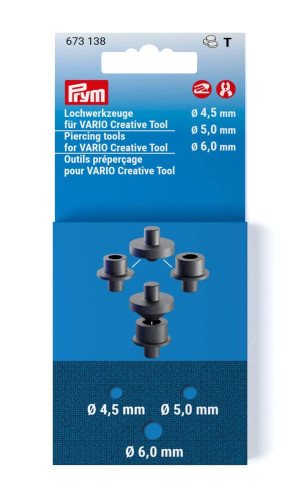 PRYM Lochwerkzeuge für VARIO Creative Tool (4,5 / 5 / 6,0 mm)