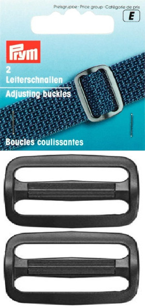 PRYM Leiterschnallen KST 50 mm schwarz