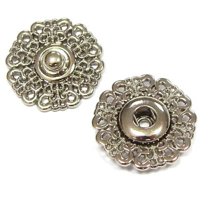 Exclusiv Annäh Druckknopf 15mm / 25mm silber / gold 25mm - silber