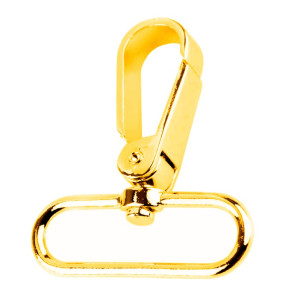 FLAT Karabinerhaken für Taschen 25mm & 40mm 40mm - gold