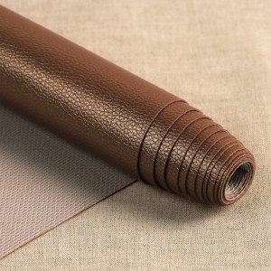 Metallic Kunstleder Stoff Zuschnitt 50 x 140 cm für kreative Näh- und Bastelprojekte Metallic-Braun