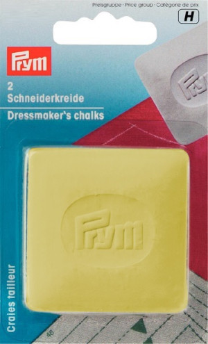 PRYM Schneiderkreide-Platten gelb/blau 2 Stück