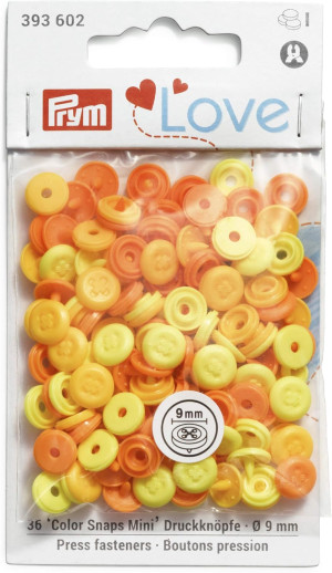 PRYM Prym Love Color Snaps Mini Annähoptik gelb