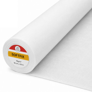 30m ROLLE SOFTFIX Bügelvlies 90cm Breit aufbügelbare Vlieseinlage / TYP-250