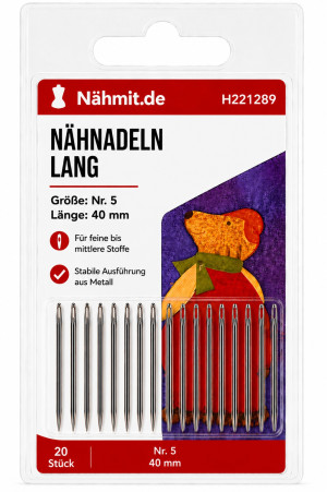 Handnähnadeln LANG - verschiedene Größen Größe - 5