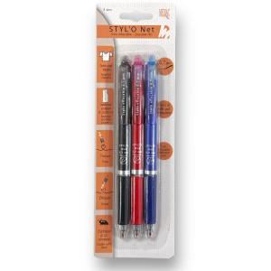 STYL`O - 3er Set Stoffmarkierer Trickmarker Hitzelöslich mit Kugelmiene