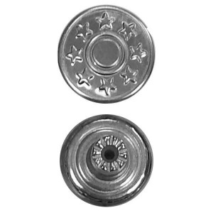 100 Jeansknöpfe / Patentknöpfe 17mm / 20mm Jeansknöpfe 20mm - silber