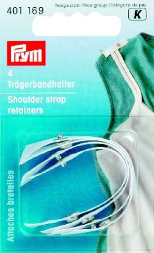 PRYM Trägerbandhalter weiß