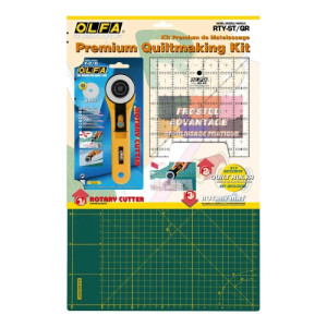 Olfa Starter-Kit mit Schneidmatte, Rollschneider & Lineal 30 x 45cm Matte