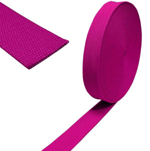 Baumwoll Taschengurt Gurtband 38mm Meterware 817 - dunkelpink