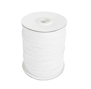 5mm Gummiband soft 100m Rolle - Weiss