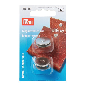 PRYM Magnet-Verschluß 19 mm silberfarbig