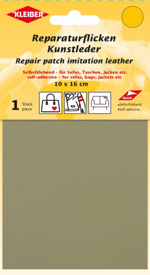 KLEIBER KUNSTLEDER Reparaturflicken 10 x 16cm Selbstklebend 572 - sand