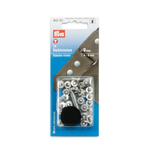 PRYM Hohlnieten Klemmber. 4-6 mm MS silberfarbig
