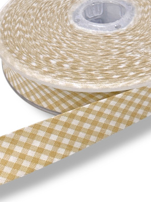 VICHY KARO Baumwoll Schrägband 40/20 573 - beige