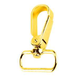FLAT Karabinerhaken für Taschen 25mm & 40mm 25mm - gold