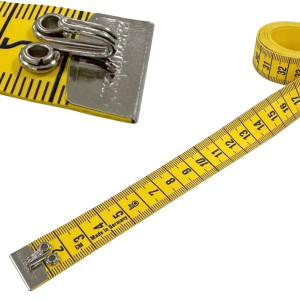 Maßband Taillenmaßband mit Haken PROFI Gelb 150 cm