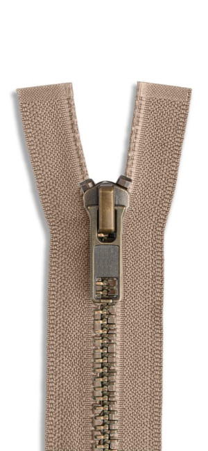 YKK Metall Reißverschluss nicht teilbar 573 - beige