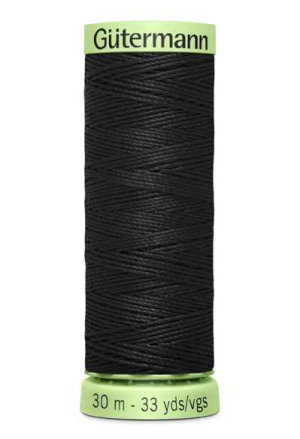 Gütermann Polyester Knopflochgarn 30m 000 - Schwarz