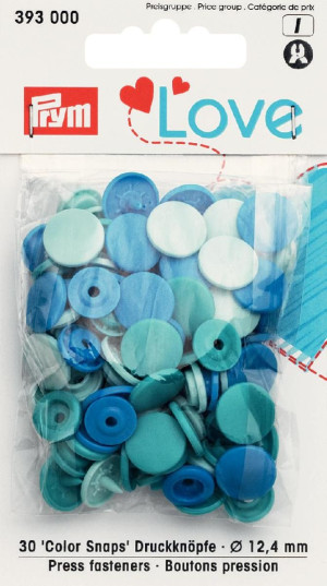 PRYM Prym Love Druckknopf Color KST 12,4 mm blau