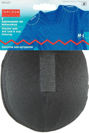 PRYM Schulterpolster Raglan mit Klettverschluß M-L schwarz