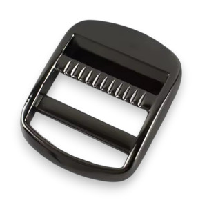 Metall - Klemmleiterschnalle für Taschen 25mm & 38mm 25mm - schwarz