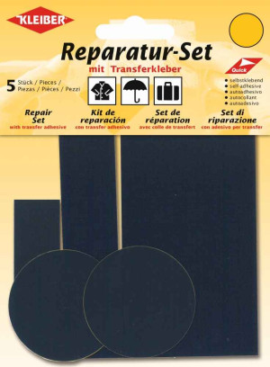 Kleiber Reparatur Set Nylon Flicken selbstklebend 058 - marine