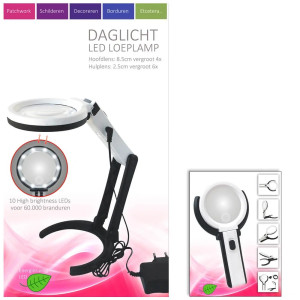 Tageslicht LED Lupenlampe 8cm Durchmesser