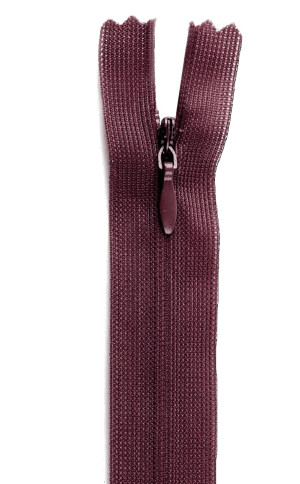 YKK Reißverschluss Nahtverdeckt 60cm - Nahtfein verschiedene Farben 864 - bordeauxrot