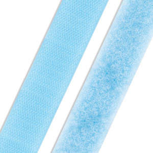 Klettband & Flauschband 20mm zum Annähen verschiedene Farben 542 - hellblau
