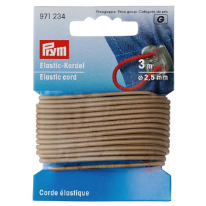 PRYM Elastic-Kordel 2,5 mm beige