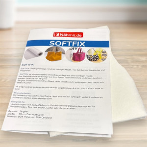 Handmuster - SOFTFIX aufbügelbares Vlieseinlage TYP 250