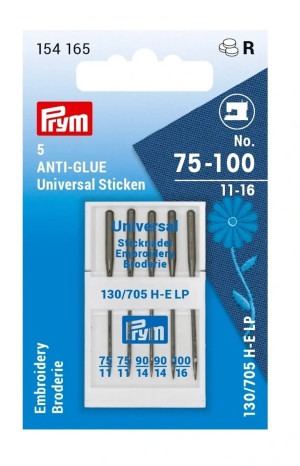 PRYM Nähmaschinennadel ANTI GLUE Sticknadeln 75-100