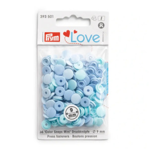 PRYM Prym Love Color Snaps Mini Mischpackung hellblau