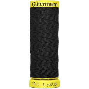 Gütermann Elasticfaden 10m 580 - schwarz