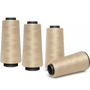 4 ROLLEN - Nähmit Overlockgarn - Coverlock Garn 1500m 572 - sand