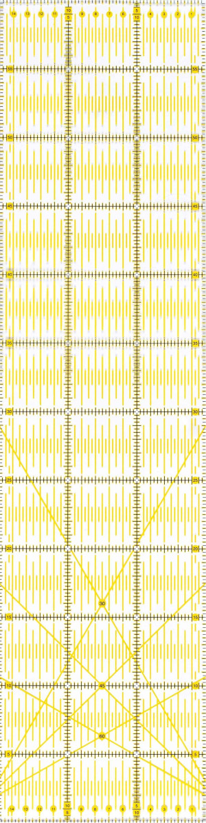 Patchtool 15x60cm Patchworklineal - Quiltlineal